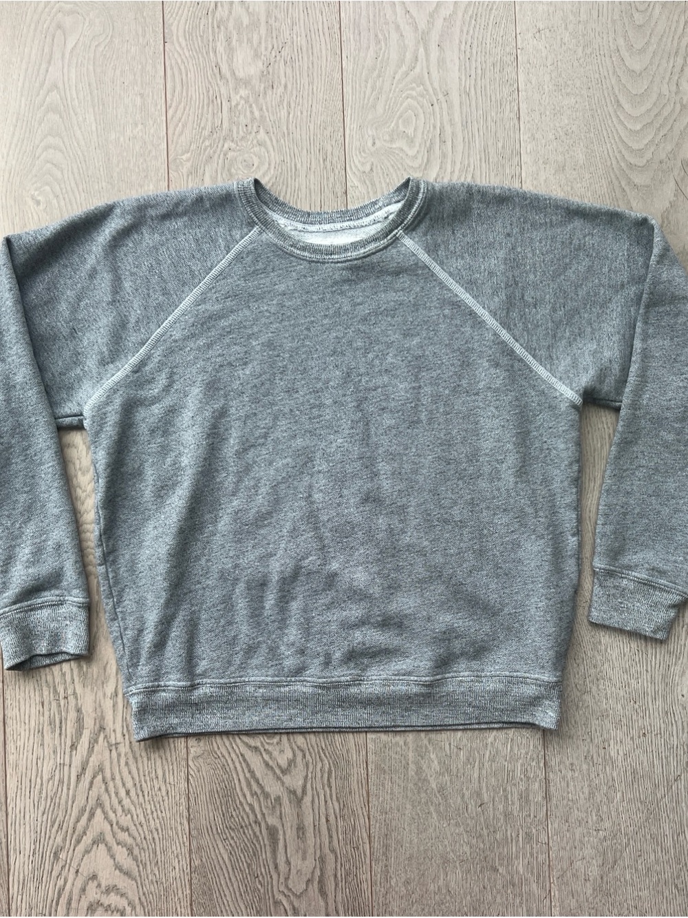 THE GREAT. Heather Gray Crewneck College Pullover Sweatshirt Women’s Size 2
